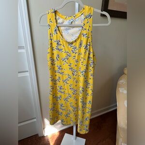 Crown & Ivy Yellow Floral Mini Dress